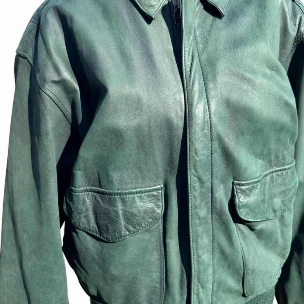 men's vintage global identity G-Ill flight bomber jacket - Picture 6 of 8